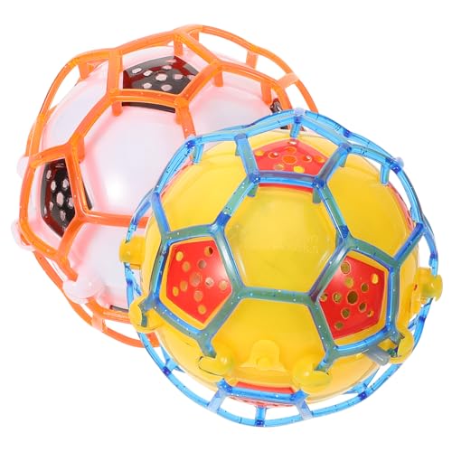 VANZACK 2Stücke Leuchtender Musik Sprungball Für Interaktives Mit Lichteffekten Und Musik Batteriefrei Für Jungen Und Farblich Zufällig von VANZACK