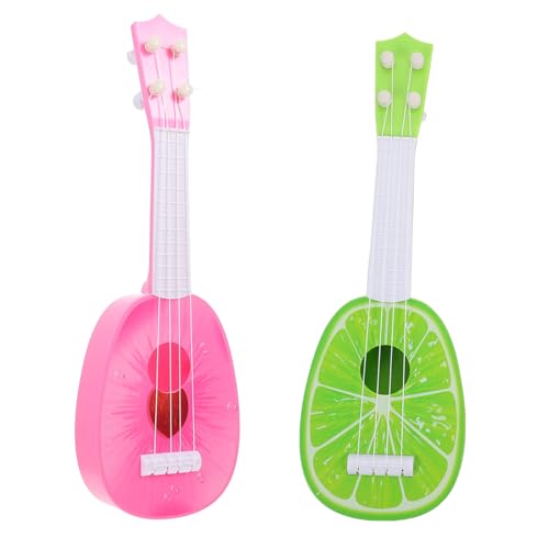 VANZACK 2Stücke Mini Ukulelen Für Pädagogisches Im Design Limette Und Musikinstrument Für Kleine Musiker Lernspielzeug Für Jungen von VANZACK