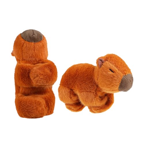 VANZACK 2Stücke Niedliche Capybara Plüsch Slap Armbänder Weiche Tier Spielzeuge Für Capybara Und Kuscheltiere Für Zuhause Und Unterwegs von VANZACK