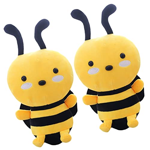 VANZACK 2Stücke Plüsch Biene Gefüllte Plüschbienen Weiches Und Kuscheliges Stofftier Für Plüsch Tierpuppen Für Dekoration von VANZACK