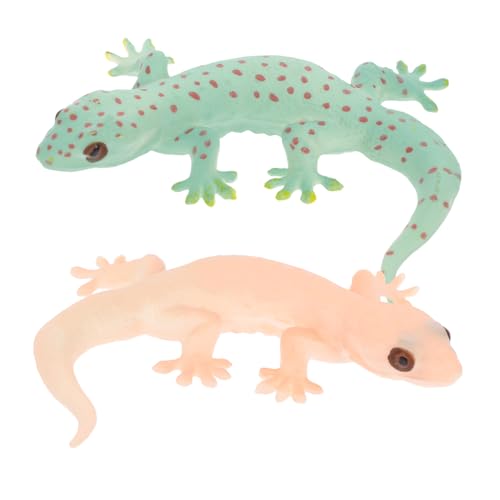 VANZACK 2Stücke Realistische Eidechsenfiguren Eidechsenmodell Für Detailreiche Tierfiguren Aus Hochwertigem Material Für Dekoration Und Sammler von VANZACK