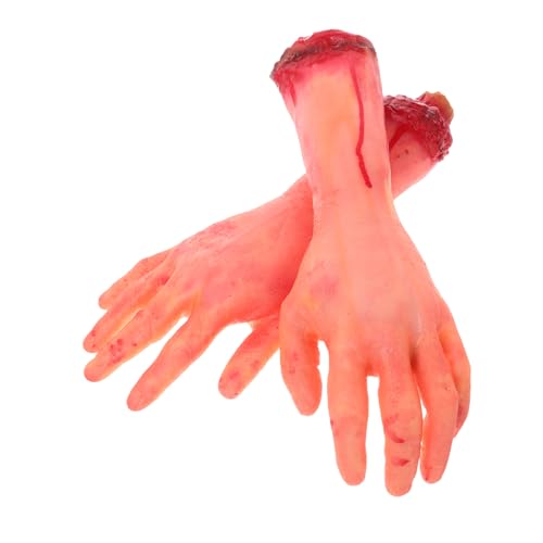 VANZACK 2Stücke Realistische Fake Hände Für Halloween Gruselige Abgetrennte Hände Als Dekoration Für Spukhaus Halloween Partys Und Streich Requisiten VANZACK 2Stücke Realistische Fake Hände Für Halloween Gruselige Abgetrennte Hände Als Dekoration Für Spukhaus Halloween Partys Und Streich Requisiten von VANZACK