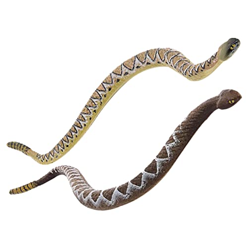 VANZACK 2Stücke Schlangenfiguren Simulation Schlangenmodell Für Schlangenspielzeug Zum Erkennen Von Tieren Streich Requisiten Für Spaß Und Scherze VANZACK 2Stücke Schlangenfiguren Simulation Schlangenmodell Für Schlangenspielzeug Zum Erkennen Von Tieren Streich Requisiten Für Spaß Und Scherze von VANZACK