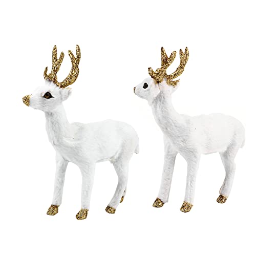 VANZACK 2Stücke Sika Hirsch Plüschpuppe Imitation Deko Figur für Kinderzimmer Sofa und Fotografie Niedliche Raumschmuck Deko für Erwachsene VANZACK 2Stücke Sika Hirsch Plüschpuppe Imitation Deko Figur für Kinderzimmer Sofa und Fotografie Niedliche Raumschmuck Deko für Erwachsene von VANZACK