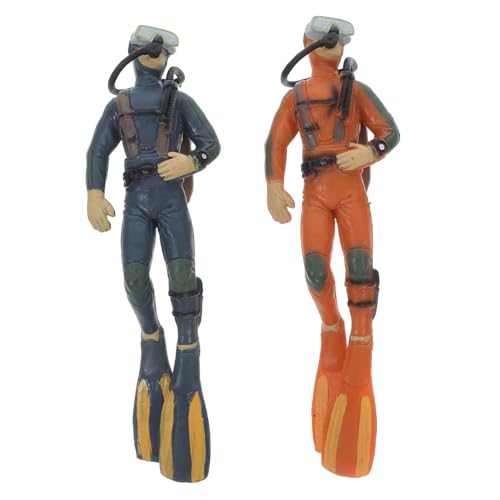 VANZACK 2Stücke Taucher Figur Langlebiges Taucher aus Robustem für Aquarien und Kompakte Kunsthandwerk Deko für Schreibtisch und Regal VANZACK 2Stücke Taucher Figur Langlebiges Taucher aus Robustem für Aquarien und Kompakte Kunsthandwerk Deko für Schreibtisch und Regal von VANZACK