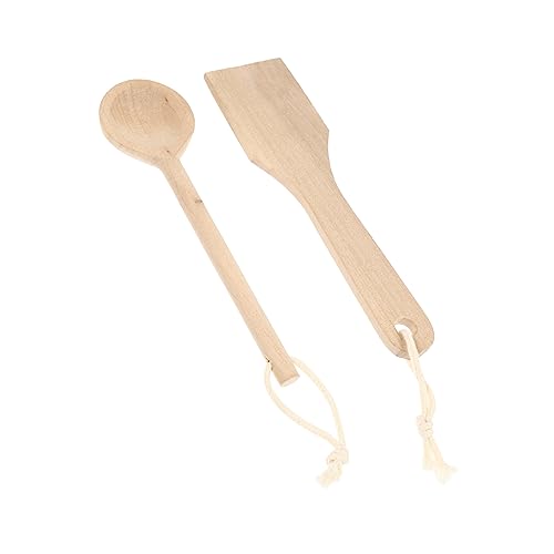 VANZACK 2Stücke Teiliges Holzspielzeugset für Küchenutensilien Löffel aus Hochwertigem Holz für Rollenspiele und Kognitive Entwicklung der Spielküche VANZACK 2Stücke Teiliges Holzspielzeugset für Küchenutensilien Löffel aus Hochwertigem Holz für Rollenspiele und Kognitive Entwicklung der Spielküche von VANZACK