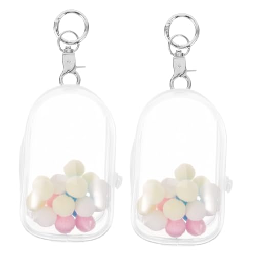 VANZACK 2Stücke Transparente Kollektor Aufbewahrungstasche Schlüsselanhänger für Puppen Hochtransparente Vitrine mit Reißverschluss für Sammlerstücke und Einfache VANZACK 2Stücke Transparente Kollektor Aufbewahrungstasche Schlüsselanhänger für Puppen Hochtransparente Vitrine mit Reißverschluss für Sammlerstücke und Einfache von VANZACK