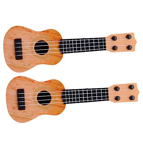 VANZACK 2Stücke Ukulele Simulation Ukulele Für Frühe Bildung Saiten Musikinstrument Für Gelbes Design Für Kleinkinder Und Anfänger von VANZACK