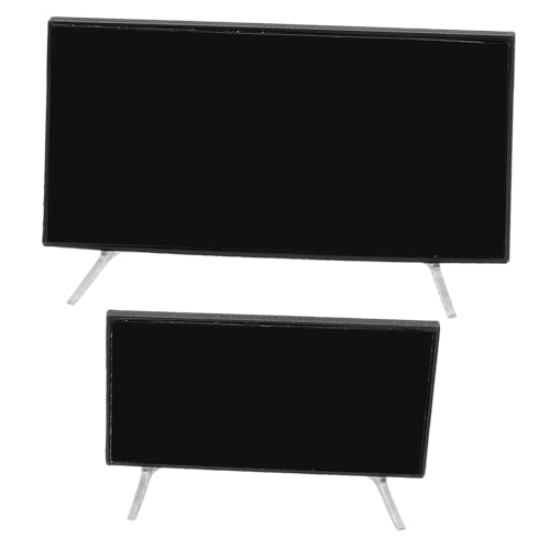 VANZACK 2pcs Miniature Dollhouse Tv Mit Stand Tiny Tv Für Doll House Wohnzimmer Miniaturelektronik Für Dollhouse Entertainment Center VANZACK 2pcs Miniature Dollhouse Tv Mit Stand Tiny Tv Für Doll House Wohnzimmer Miniaturelektronik Für Dollhouse Entertainment Center von VANZACK