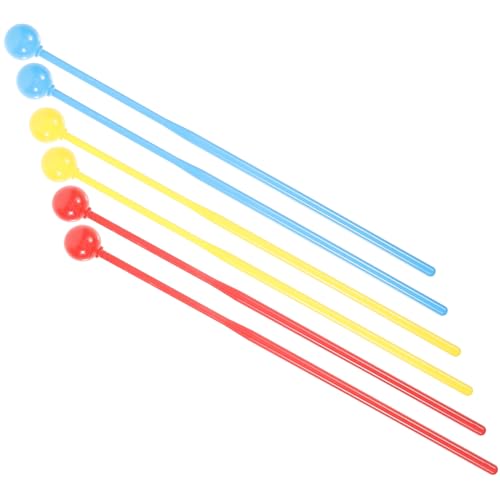 VANZACK 3 Paare Marimba Schlägel Percussion Sticks Robust Sicher für Anfänger und Weicher Kopf für Klaren Klang Geeignet für Orff Instrumente und Rhythmusspiel VANZACK 3 Paare Marimba Schlägel Percussion Sticks Robust Sicher für Anfänger und Weicher Kopf für Klaren Klang Geeignet für Orff Instrumente und Rhythmusspiel von VANZACK