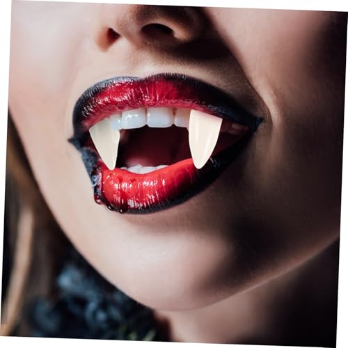 VANZACK 3 Paare Vampirzähne aus Medizinischem Resin Realistische Falsche Eckzähne für Halloween Cosplay Kostüm Party Unisex ohne Kleber Sichere und Geruchsfreie VANZACK 3 Paare Vampirzähne aus Medizinischem Resin Realistische Falsche Eckzähne für Halloween Cosplay Kostüm Party Unisex ohne Kleber Sichere und Geruchsfreie von VANZACK