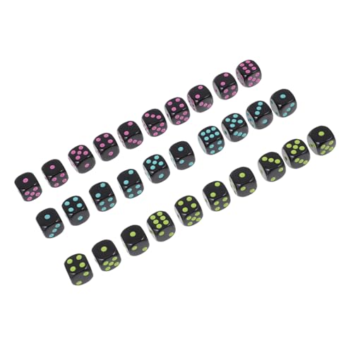 VANZACK 3 Sätze Acrylwürfel mit Rundkante Unterhaltungswürfel für Spiele Geeignet für Partys Brettspiele und Freizeitaktivitäten VANZACK 3 Sätze Acrylwürfel mit Rundkante Unterhaltungswürfel für Spiele Geeignet für Partys Brettspiele und Freizeitaktivitäten von VANZACK