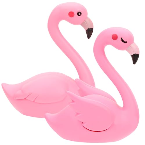 VANZACK 3 Sätze Flamingo Dekoration Geburtstags Topper Kuchen Ornamente Cupcake Flamingo Party Dekorationen Flamingo Ornamente Kleine Flamingo Figur Garten Flamingo 2 Stücke * 3 von VANZACK