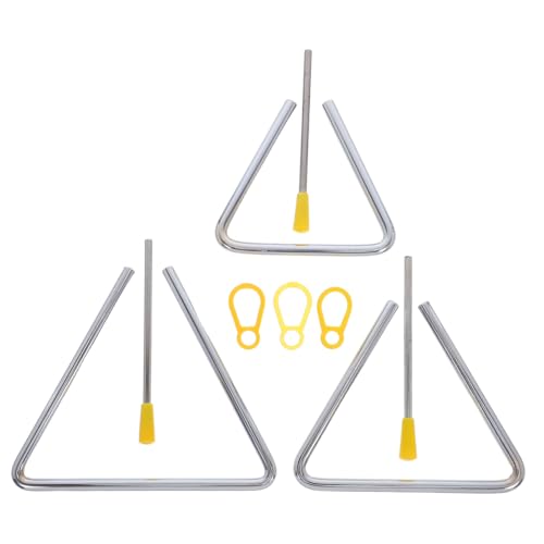 VANZACK 3 Sätze Teiliges Orff Percussion Instrument Set mit Stahl-Triangel und Schlägel Handliche Musikinstrumente für Musikalische Früherziehung Fördert Rhythmus Feinmotorik und VANZACK 3 Sätze Teiliges Orff Percussion Instrument Set mit Stahl-Triangel und Schlägel Handliche Musikinstrumente für Musikalische Früherziehung Fördert Rhythmus Feinmotorik und von VANZACK