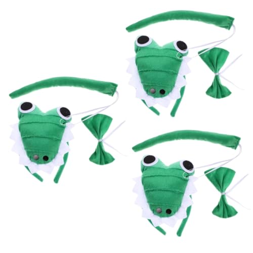 VANZACK 3 Sätze Tierkostüm Set Alligator Haarreif Fliege und aus Weichem Stoff Bequemes Cosplay Zubehör für Halloween Mottoparty und Karneval Langlebiges Animal Costume Set VANZACK 3 Sätze Tierkostüm Set Alligator Haarreif Fliege und aus Weichem Stoff Bequemes Cosplay Zubehör für Halloween Mottoparty und Karneval Langlebiges Animal Costume Set von VANZACK