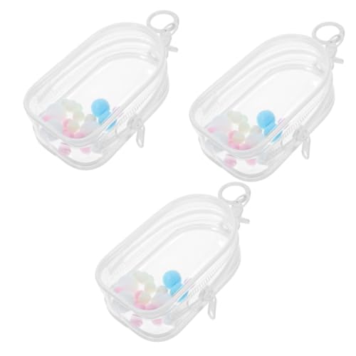 VANZACK 3 Sätze Transparente Puppentasche aus Strapazierfähigem PVC mit Schlüsselanhänger und Aufhängung Kleine Aufbewahrungstasche für Puppen und Puppenkleidung Vielseitig Einsetzbar und VANZACK 3 Sätze Transparente Puppentasche aus Strapazierfähigem PVC mit Schlüsselanhänger und Aufhängung Kleine Aufbewahrungstasche für Puppen und Puppenkleidung Vielseitig Einsetzbar und von VANZACK