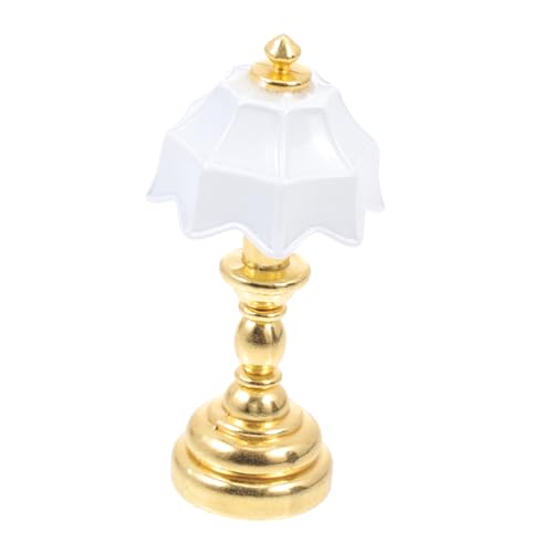 VANZACK 3 Stck. Miniatur Tischlampe aus Holz Miniatur Nachttischlampe Puppenhaus Deko Kleine Modell Hausbeleuchtung für Schlafzimmer Wohnzimmer von VANZACK