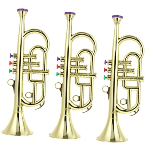 VANZACK 3 Stck. Simulations Saxophon für Musikinstrument Modell Langlebiges Realistisch Gestaltetes Blasinstrument Bühnenrequisit für Mädchen und Jungen Pädagogisches Musikspielzeug von VANZACK