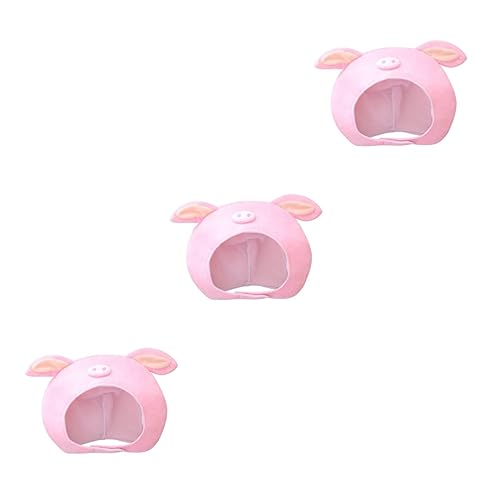 VANZACK 3 Stück Lustiger Verstellbarer Schweineohren Hut für Erwachsene Weiches Piggy Kostüm Zubehör Einzigartige Kopfbedeckung für Karneval Cosplay Party und Fotorequisiten von VANZACK