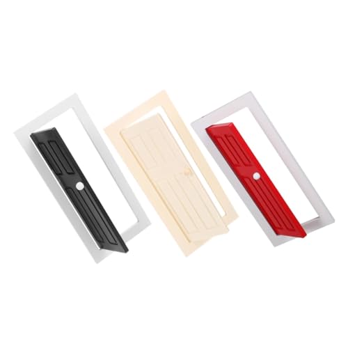 VANZACK 3 Stück Maßstab Rechteckige Mini Möbel Türen Naturrot Schwarz Robust Langlebig DIY Bastelmodell für Sammler und Kreative Szenen VANZACK 3 Stück Maßstab Rechteckige Mini Möbel Türen Naturrot Schwarz Robust Langlebig DIY Bastelmodell für Sammler und Kreative Szenen von VANZACK