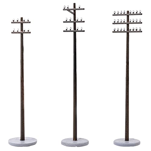 VANZACK 3 Stück Kleiner Telegrafenmasten für Mikrolandschaften Modell für Gartenlichtdekoration Sandtischzubehör 1:42 Maßstab Kreative Selbstgemacht Modelle VANZACK 3 Stück Kleiner Telegrafenmasten für Mikrolandschaften Modell für Gartenlichtdekoration Sandtischzubehör 1:42 Maßstab Kreative Selbstgemacht Modelle von VANZACK
