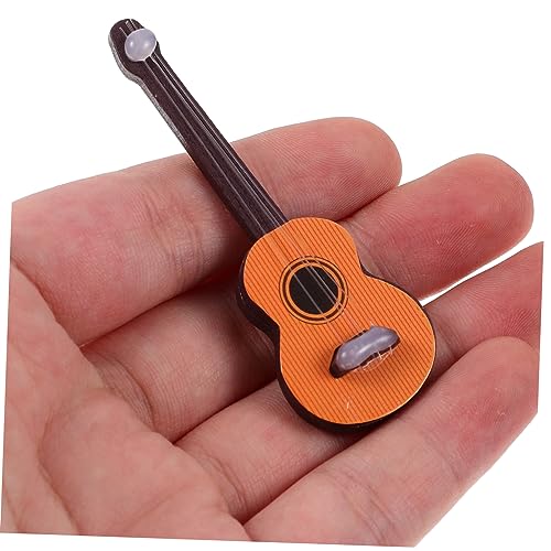 VANZACK 3 Stück Mini Gitarrenmodell Teilig Holzoptik Musikinstrument Deko Miniatur für Puppenhaus Mini Haus Dekoration Realistisch Gestaltetes für Sammler und Bastler VANZACK 3 Stück Mini Gitarrenmodell Teilig Holzoptik Musikinstrument Deko Miniatur für Puppenhaus Mini Haus Dekoration Realistisch Gestaltetes für Sammler und Bastler von VANZACK