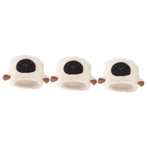 VANZACK 3 Stück Plüsch Schaf Ohr Mütze Kuscheliges Lammfellimitat Warm Cartoon Fotografie Requisit Lustige Kopfbedeckung Für Kostüm Cosplay Party Erwachsene VANZACK 3 Stück Plüsch Schaf Ohr Mütze Kuscheliges Lammfellimitat Warm Cartoon Fotografie Requisit Lustige Kopfbedeckung Für Kostüm Cosplay Party Erwachsene von VANZACK