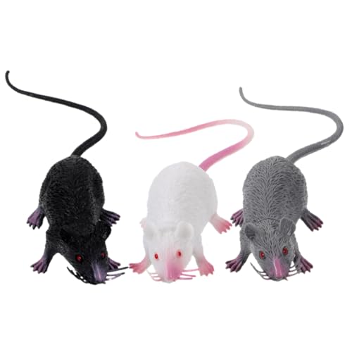 VANZACK 3 Stück Realistisches Teiliges Mausmodell mit Feinen Details Pädagogisches Lernspielzeug Chinesisches Jahresmaus Thema Naturgetreue Nachbildung für Halloween Deko und Streiche VANZACK 3 Stück Realistisches Teiliges Mausmodell mit Feinen Details Pädagogisches Lernspielzeug Chinesisches Jahresmaus Thema Naturgetreue Nachbildung für Halloween Deko und Streiche von VANZACK