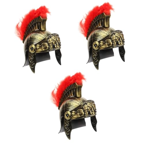 VANZACK 3 Stück Römischer Helm mit Roter Leichter und Bequemer Gladiatoren Kopfschmuck für Erwachsene und Jugendliche für Cosplay Halloween Karneval und Historische Kostümveranstaltungen VANZACK 3 Stück Römischer Helm mit Roter Leichter und Bequemer Gladiatoren Kopfschmuck für Erwachsene und Jugendliche für Cosplay Halloween Karneval und Historische Kostümveranstaltungen von VANZACK