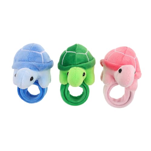 VANZACK 3 Stück Schildkrötenarmband Tierschnapparmbänder Schlagarmband für tierische Partygeschenke Animal-Slap-Armbänder Animal Slap Armbänder Komfortspielzeug PP Baumwolle VANZACK 3 Stück Schildkrötenarmband Tierschnapparmbänder Schlagarmband für tierische Partygeschenke Animal-Slap-Armbänder Animal Slap Armbänder Komfortspielzeug PP Baumwolle von VANZACK