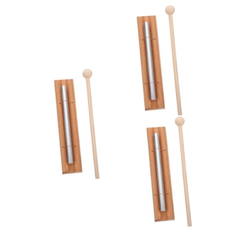 VANZACK 3 Stück Schlaginstrument mit Klöppel Kindermusikspielzeug Pädagogisches Klangspielzeug für Frühe Musikalische und Soundtherapie von VANZACK