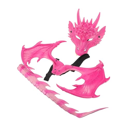 VANZACK 3 Stück Teiliges Drachen Kostüm Set mit Flügeln und Maske Bequemes Halloween Cosplay Zubehör für Fantasievolles Verkleiden und Rollenspiele VANZACK 3 Stück Teiliges Drachen Kostüm Set mit Flügeln und Maske Bequemes Halloween Cosplay Zubehör für Fantasievolles Verkleiden und Rollenspiele von VANZACK
