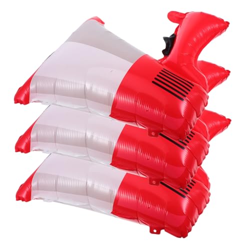 VANZACK 3 Stück Teiliges Folien Bullhorn Luftballons Feuerwehr Motto Partydeko Kindergeburtstag Feuerwehrmann Thema Einfache Befüllung Auffällige Geburtstagsdekoration von VANZACK