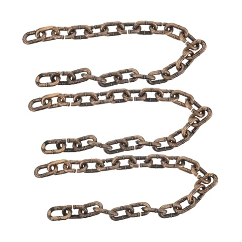 VANZACK 3 Stück Teiliges Halloween Deko Kettenset Realistische Kunststoffketten Leichte Gruselige Gefängnisketten für Party Cosplay und Haunted House Dekoration von VANZACK