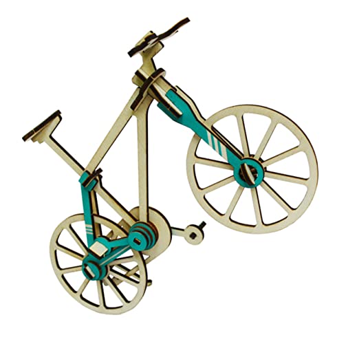 VANZACK 3 Stück Teiliges Holzpuzzle für Handgefertigt Sichere Glatte Oberfläche Kreatives Fahrrad Design Fördert Feinmotorik und Hand Auge Koordination und Spielzeuggeschenk von VANZACK