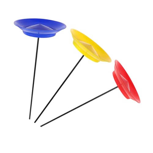 VANZACK 3 Stück Teiliges Jonglier Stabil Rotierenden Tellern und Juggling Sticks für Zirkusshows Koordinationstraining und Sportliche Aufführungen Geeignet für Erwachsene von VANZACK