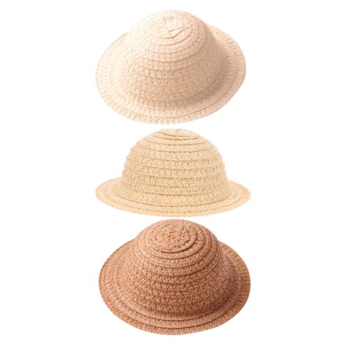 VANZACK 3 Stück Teiliges Mini Strohhüte für Puppen Handgewebte Leichte Hüte in Beige und Kaffee Charmantes Puppenzubehör für DIY Bastelarbeiten und Foto Requisiten VANZACK 3 Stück Teiliges Mini Strohhüte für Puppen Handgewebte Leichte Hüte in Beige und Kaffee Charmantes Puppenzubehör für DIY Bastelarbeiten und Foto Requisiten von VANZACK