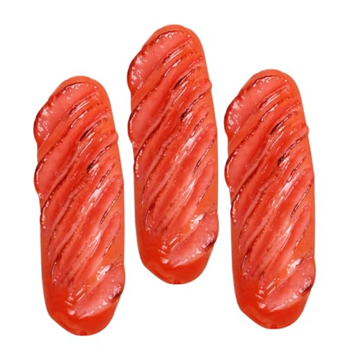 VANZACK 3 Stück Teiliges Realistische Flexible Fake Hot Dog Dekoration Lebensechte Mini Bratwurst Modelle als Küchen Deko Fotorequisite und Party Accessoire VANZACK 3 Stück Teiliges Realistische Flexible Fake Hot Dog Dekoration Lebensechte Mini Bratwurst Modelle als Küchen Deko Fotorequisite und Party Accessoire von VANZACK