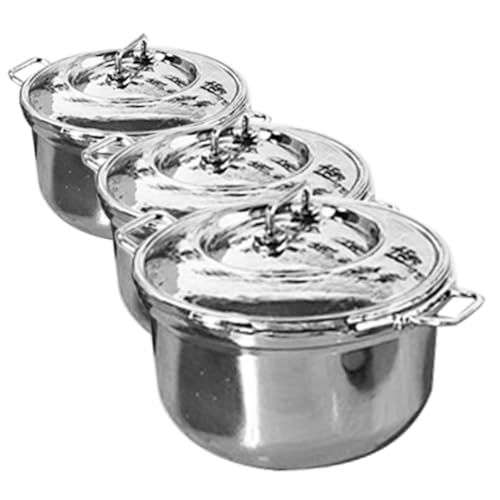 VANZACK 3 Stück Teiliges Set Miniatur Suppentöpfe Kochgeschirr Simulation Spielküche Dekorative Mini Küchenutensilien Pädagogisch für Mädchen und Puppenhaus VANZACK 3 Stück Teiliges Set Miniatur Suppentöpfe Kochgeschirr Simulation Spielküche Dekorative Mini Küchenutensilien Pädagogisch für Mädchen und Puppenhaus von VANZACK