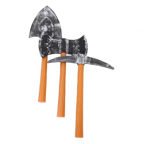 VANZACK 3 Stück Teiliges Zwerg Kostüm Requisite aus Kunststoff Leichtes Detailreiches mit Doppelaxt Spitzhacke und Schaufel für Bühnenauftritte Halloween Geburtstagsfeiern und Cosplay VANZACK 3 Stück Teiliges Zwerg Kostüm Requisite aus Kunststoff Leichtes Detailreiches mit Doppelaxt Spitzhacke und Schaufel für Bühnenauftritte Halloween Geburtstagsfeiern und Cosplay von VANZACK