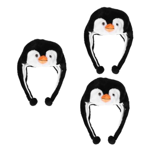 VANZACK 3 Stück Tierhut -Requisiten Plüsch Pinguinmütze für super warme mütze Tierhut für Erwachsene Pinguin-Mütze Pinguin-Hut tierischer Hut kopfbedeckung VANZACK 3 Stück Tierhut -Requisiten Plüsch Pinguinmütze für super warme mütze Tierhut für Erwachsene Pinguin-Mütze Pinguin-Hut tierischer Hut kopfbedeckung von VANZACK