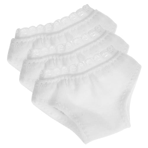 VANZACK 3 Stück Weiße Puppenunterwäsche aus Atmungsaktive und Strapazierfähige Mini Doll Panties Geeignet für Barbie und Ähnliche Modepuppen Puppenzubehör für DIY Puppenmode VANZACK 3 Stück Weiße Puppenunterwäsche aus Atmungsaktive und Strapazierfähige Mini Doll Panties Geeignet für Barbie und Ähnliche Modepuppen Puppenzubehör für DIY Puppenmode von VANZACK