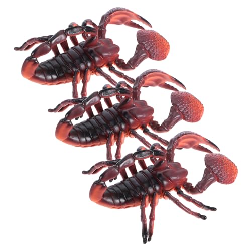 VANZACK 3 Stücke Teiliges Realistisch Bemaltes Modellset Bunte Tierfiguren mit Detailgetreuer Gestaltung Pädagogisches Lernspielzeug für Sicher und Farbenfroh für Garten und von VANZACK