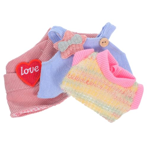 VANZACK 3 Teiliges Puppenkleidungsset Puppen Outfits Kostüme Puppenkleid Kollektion Puppen Strampelanzug Mini Puppenhemd Puppenkleidung Kinderspielhaus Puppenoverall VANZACK 3 Teiliges Puppenkleidungsset Puppen Outfits Kostüme Puppenkleid Kollektion Puppen Strampelanzug Mini Puppenhemd Puppenkleidung Kinderspielhaus Puppenoverall von VANZACK