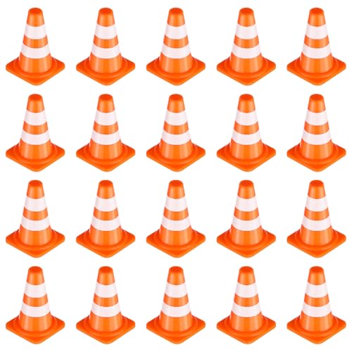 VANZACK 30 Stück Mini-Verkehrskegel Realistische Kleine Orangefarbene Sicherheitskegel Für Die Verkehrserziehung Von Kindern Zubehör Für Spielzeugautobahnen Und Interaktives VANZACK 30 Stück Mini-Verkehrskegel Realistische Kleine Orangefarbene Sicherheitskegel Für Die Verkehrserziehung Von Kindern Zubehör Für Spielzeugautobahnen Und Interaktives von VANZACK