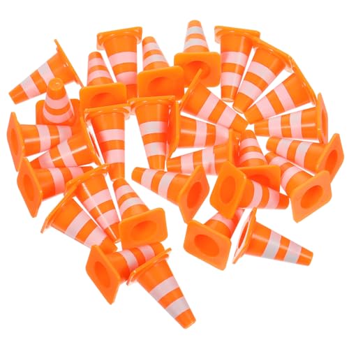 VANZACK 30 Stück Mini-Verkehrskegel Realistische Kleine Orangefarbene Sicherheitskegel Für Die Verkehrserziehung Von Kindern Zubehör Für Spielzeugautobahnen Und Interaktives VANZACK 30 Stück Mini-Verkehrskegel Realistische Kleine Orangefarbene Sicherheitskegel Für Die Verkehrserziehung Von Kindern Zubehör Für Spielzeugautobahnen Und Interaktives von VANZACK