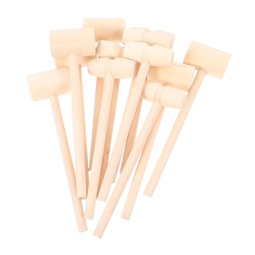 VANZACK 30 Stück Teiliges Mini Holzhammer für Ergonomisch Langlebig aus Naturholz Pädagogisches für Motorische Entwicklung Werkzeug für Rollenspiel und Eltern Junge Mädchen Aktivitäten von VANZACK
