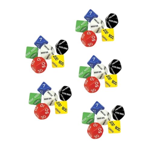 VANZACK 30 Teiliges Kunststoffspielwürfel Nummerierte Bunte Würfel für Brettspiele Party und Unterricht Vielseitige Mehrseitenwürfel für Spaß bei Zuhause Bar und Spielabenden VANZACK 30 Teiliges Kunststoffspielwürfel Nummerierte Bunte Würfel für Brettspiele Party und Unterricht Vielseitige Mehrseitenwürfel für Spaß bei Zuhause Bar und Spielabenden von VANZACK