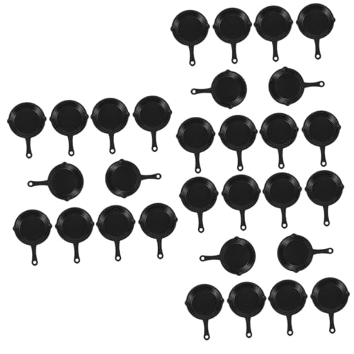 VANZACK 30 Teiliges Mini Bratpfannen Simulation Modell Kunststoff Miniatur Küchen Zubehör für Puppenhaus Dekoration Micro Scene Pans Mini Gadget VANZACK 30 Teiliges Mini Bratpfannen Simulation Modell Kunststoff Miniatur Küchen Zubehör für Puppenhaus Dekoration Micro Scene Pans Mini Gadget von VANZACK