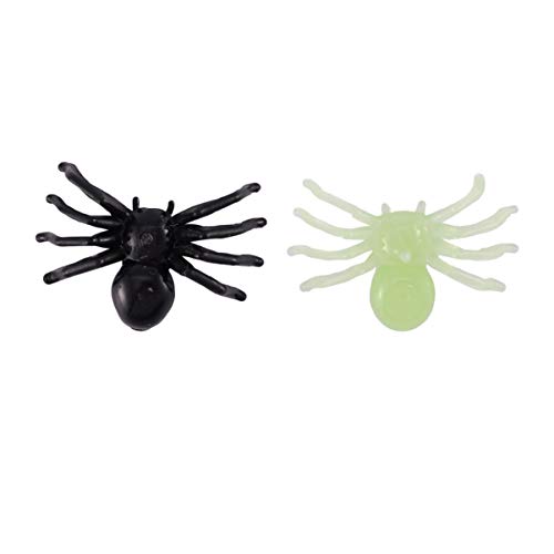 VANZACK 300Stücke Leuchtende Plastikspinnen Realistische Halloween Dekoration für Gruselige Partys Streichspielzeuge Schwarz und Gemischte Muster VANZACK 300Stücke Leuchtende Plastikspinnen Realistische Halloween Dekoration für Gruselige Partys Streichspielzeuge Schwarz und Gemischte Muster von VANZACK